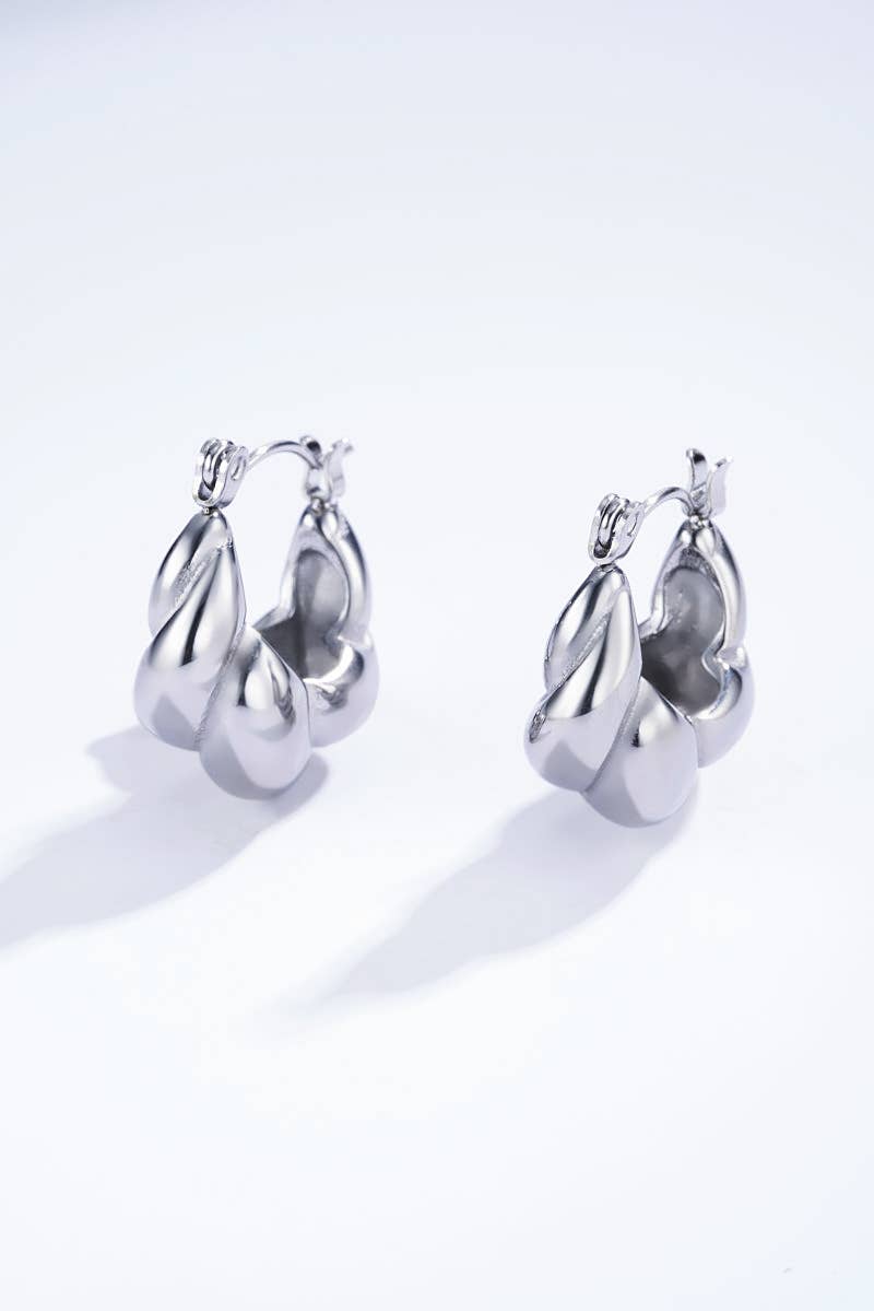 Pendientes de acero inoxidable