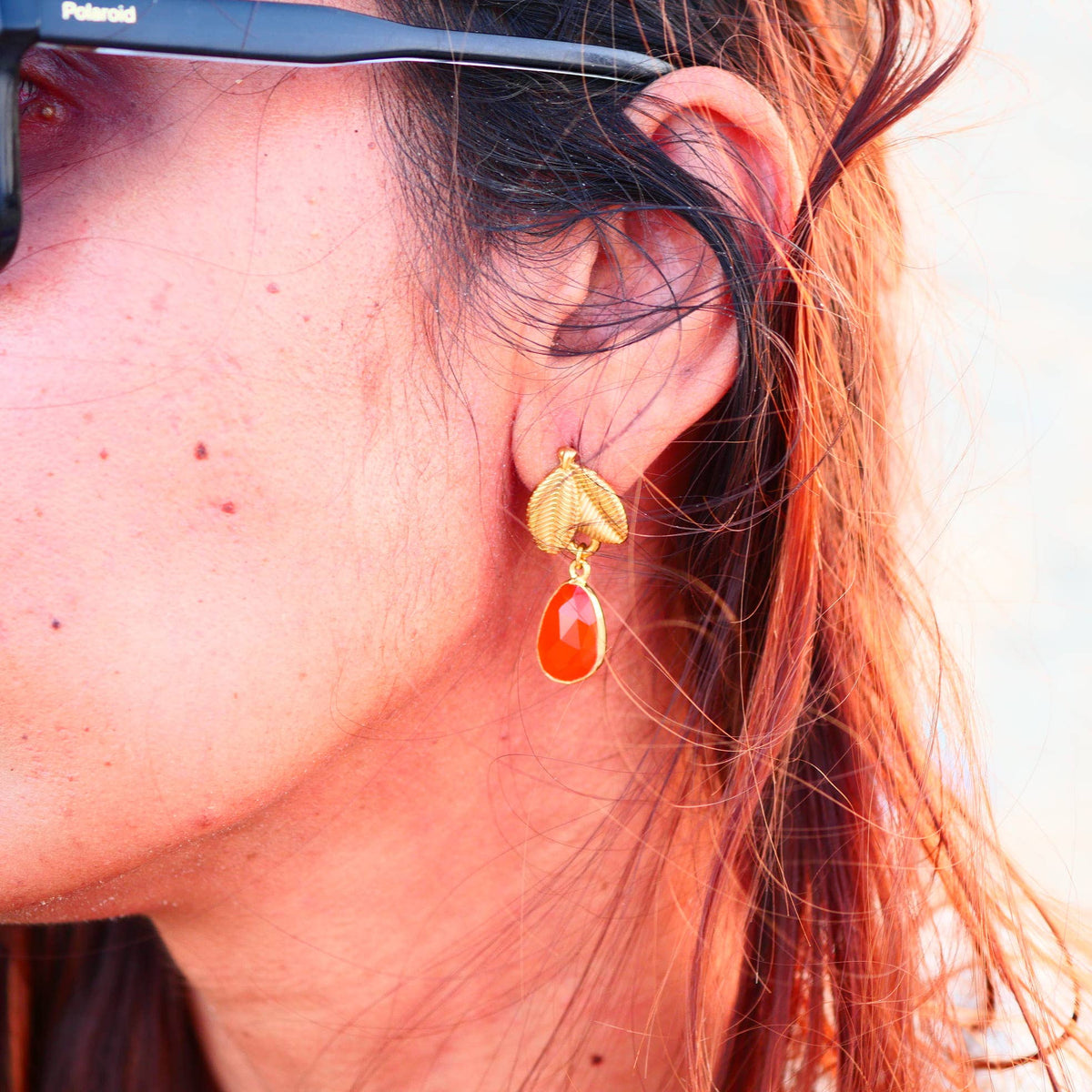 Pendientes Vega de Cornalina Natural