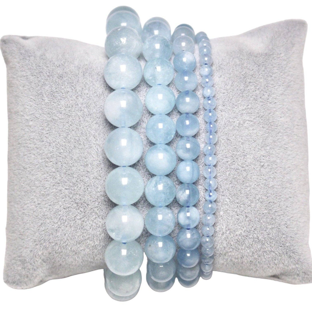 Pulsera de Aguamarina Natural – Calma, Claridad y Equilibrio