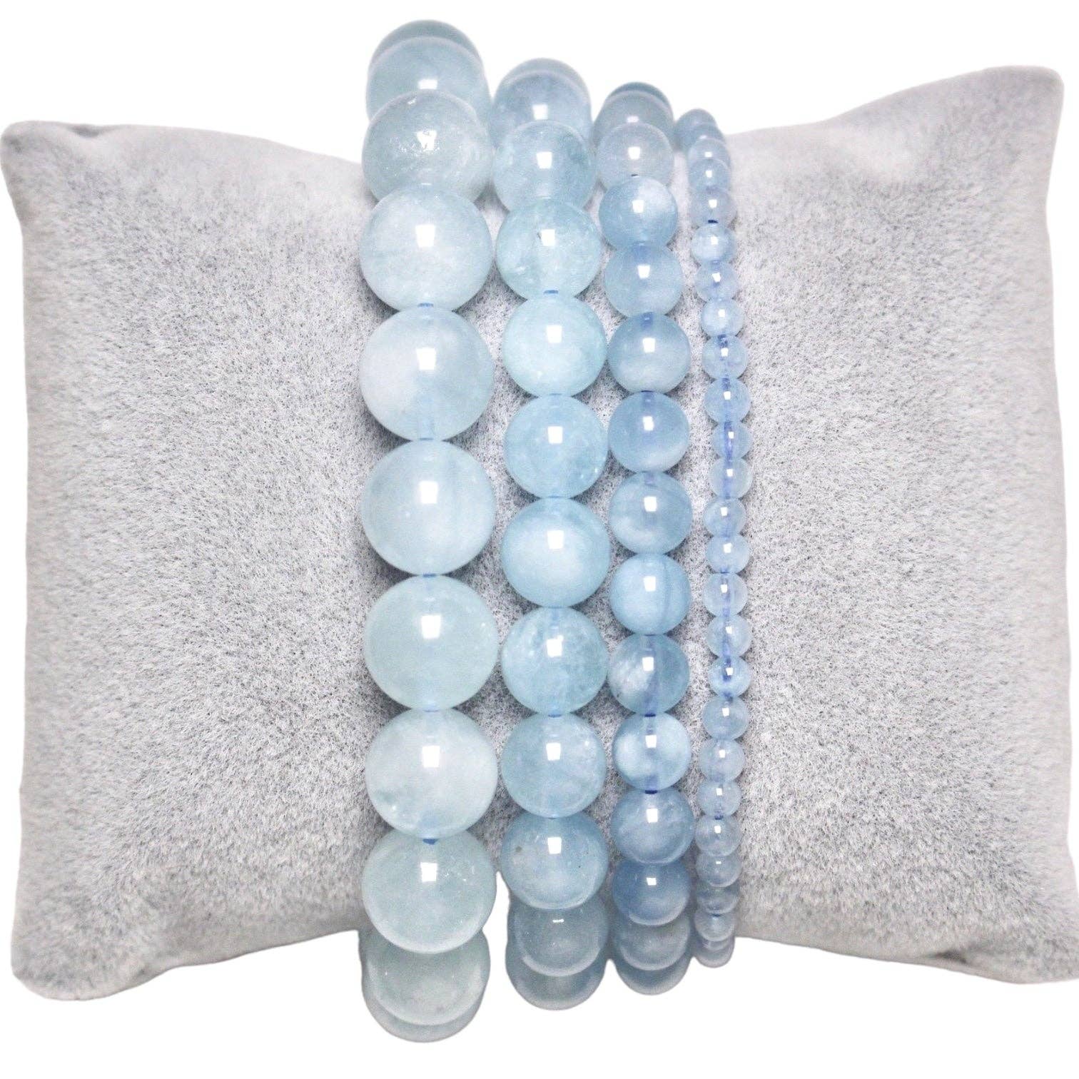 Pulsera de Aguamarina Natural – Calma, Claridad y Equilibrio
