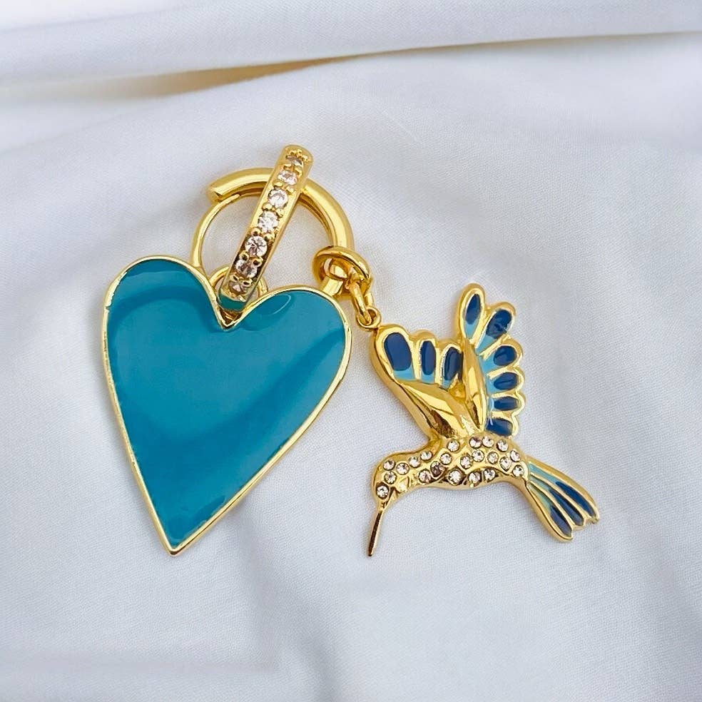 Pendientes de aro Blue Bird