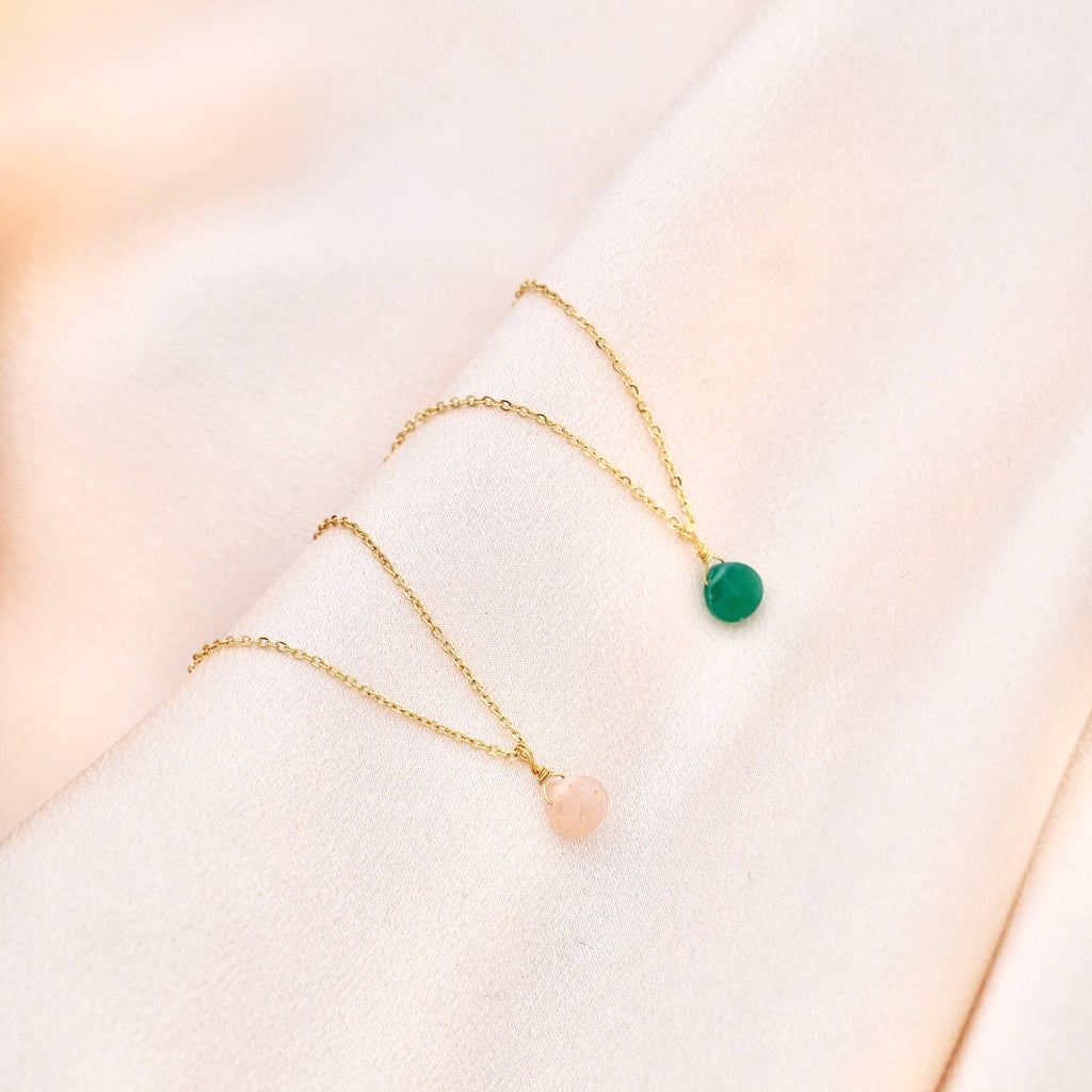 COLLAR DORADO - Piedra a elegir