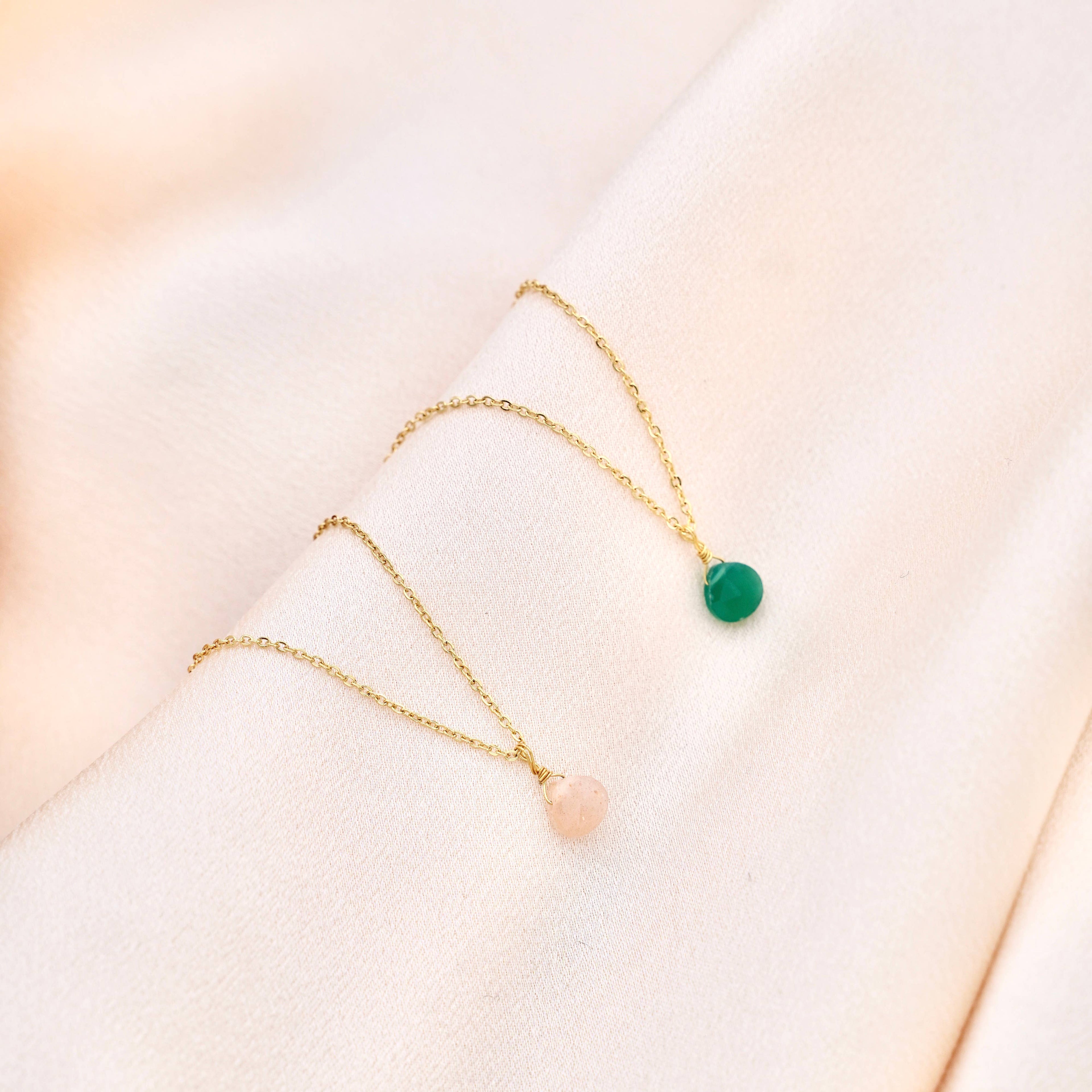 COLLAR DORADO - Piedra a elegir