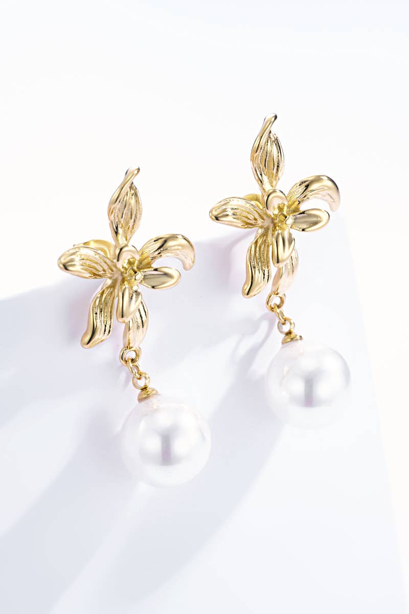 Pendientes colgantes de perlas 124AQ203