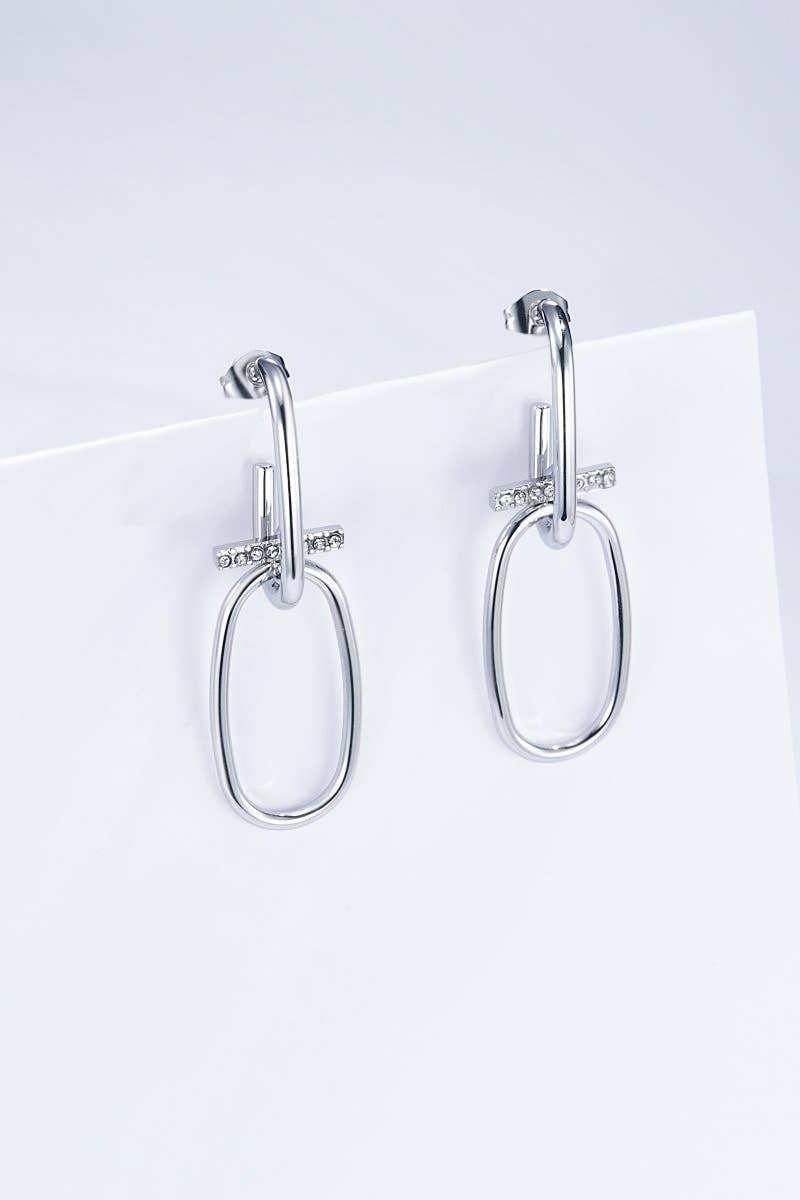 Pendientes de acero inoxidable