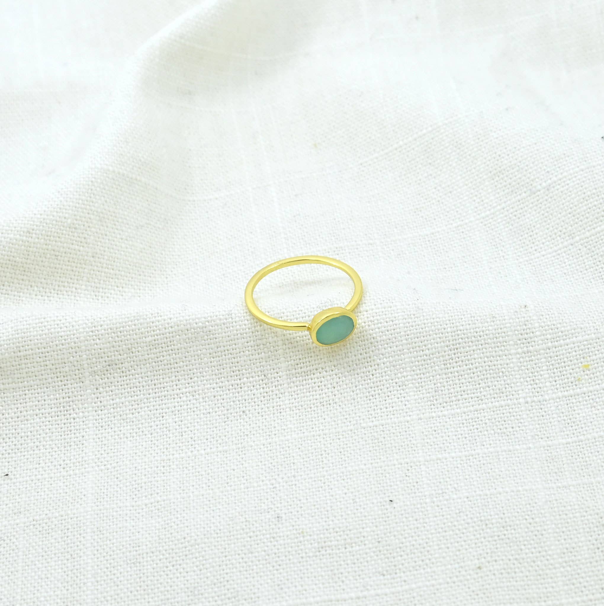 ANILLO OVALADO AMAZONITA