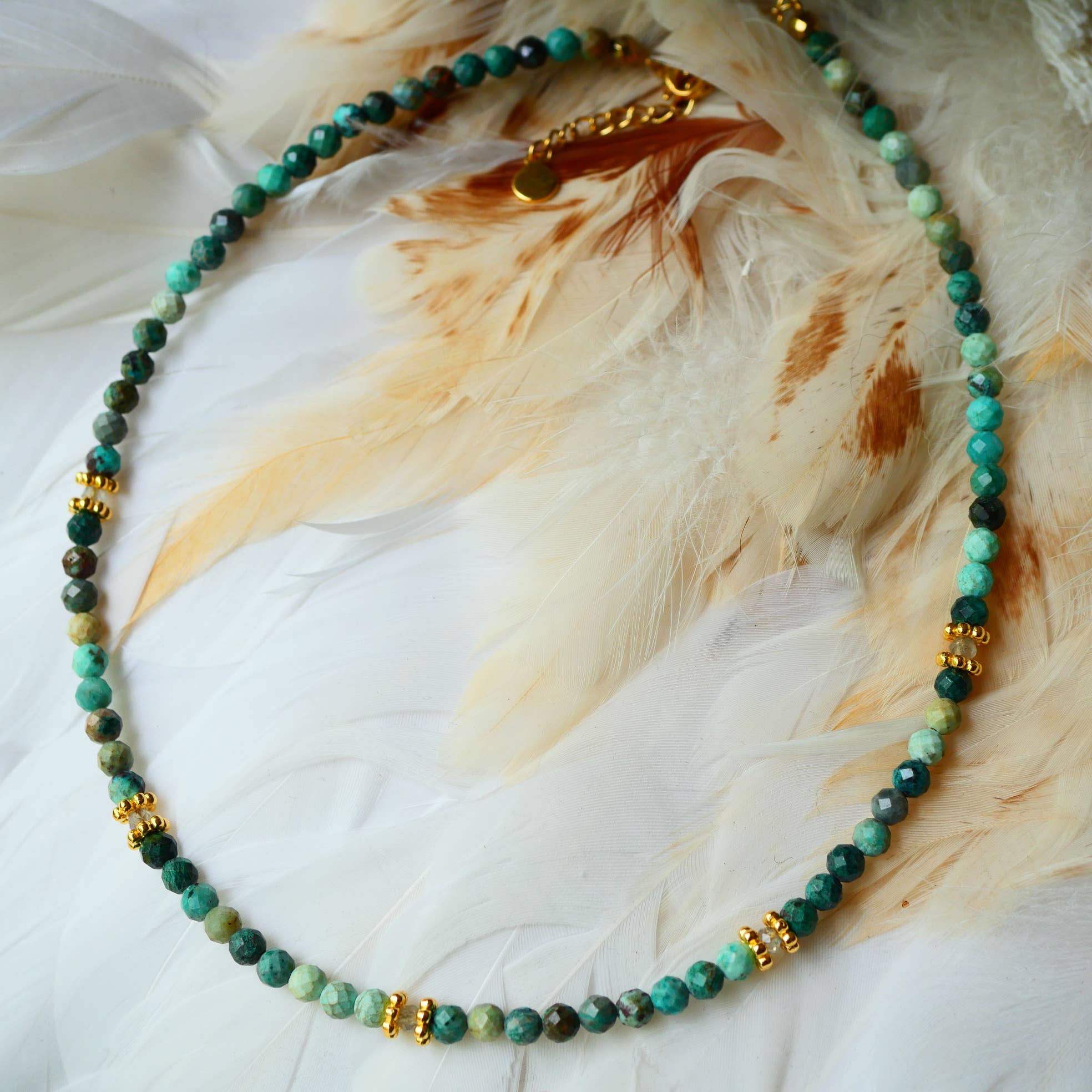 Collar PAOLA – Piedras Naturales (Granate, Apatita, Turquesa o Turmalina Multicolor)