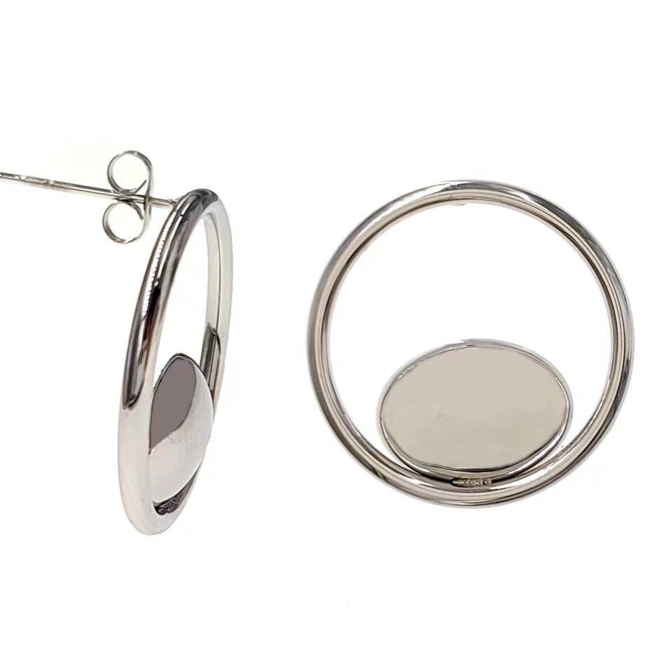 Pendientes circulares Alize de acero inoxidable