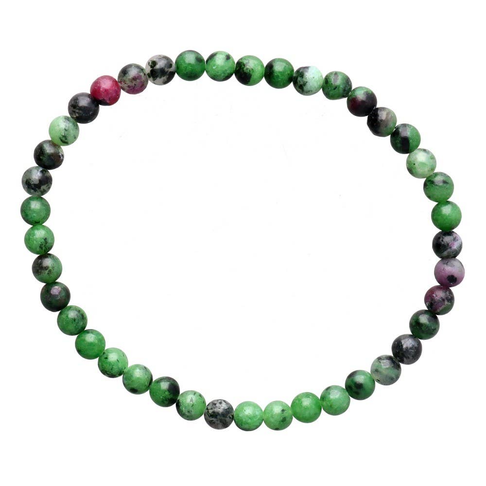 Pulsera de Rubí Zoisita 4mm