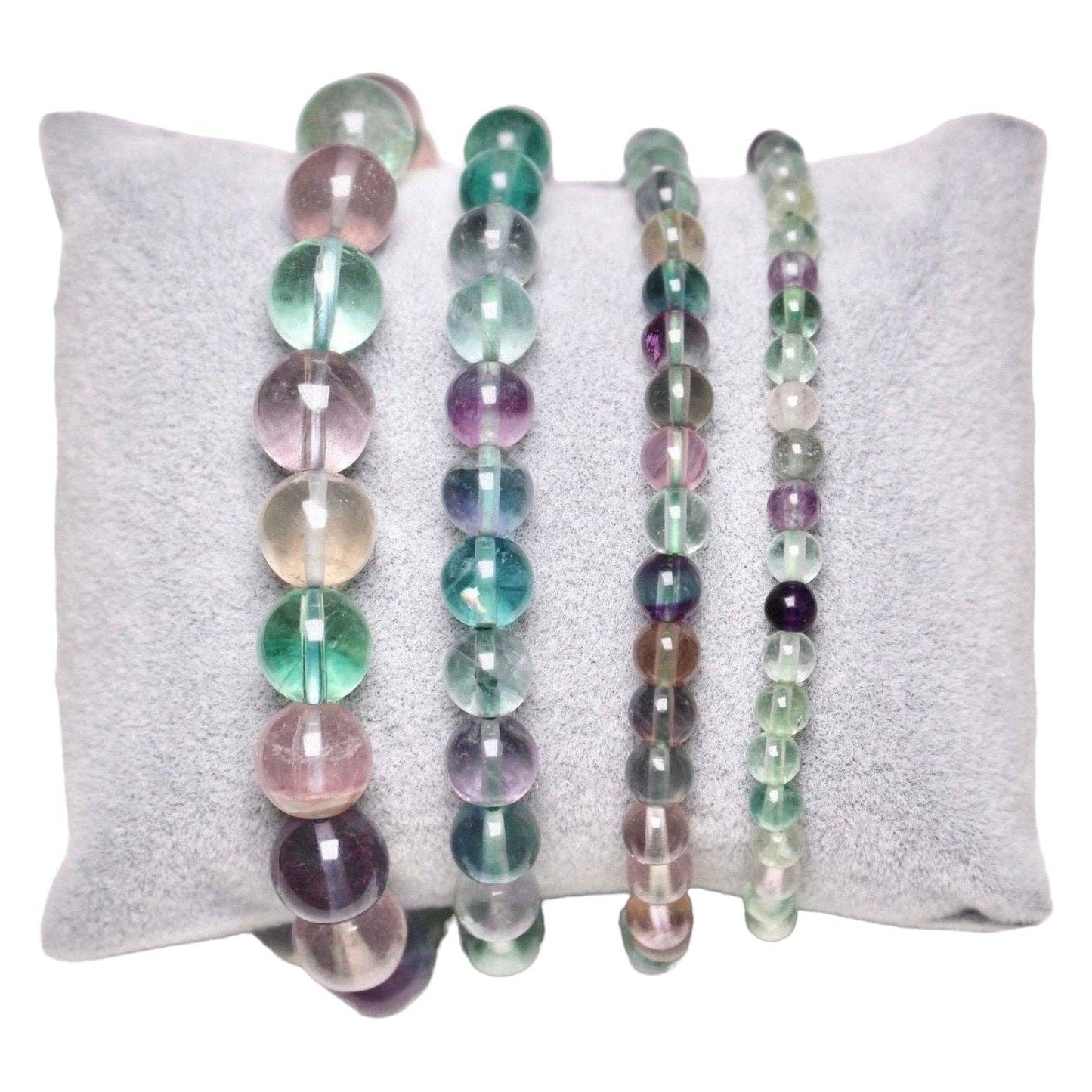 PULSERA DE FLUORITA MULTICOLOR