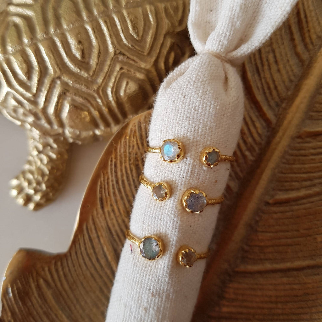 ANILLO AJUSTABLE DAENERYS - Labradorita o amatista