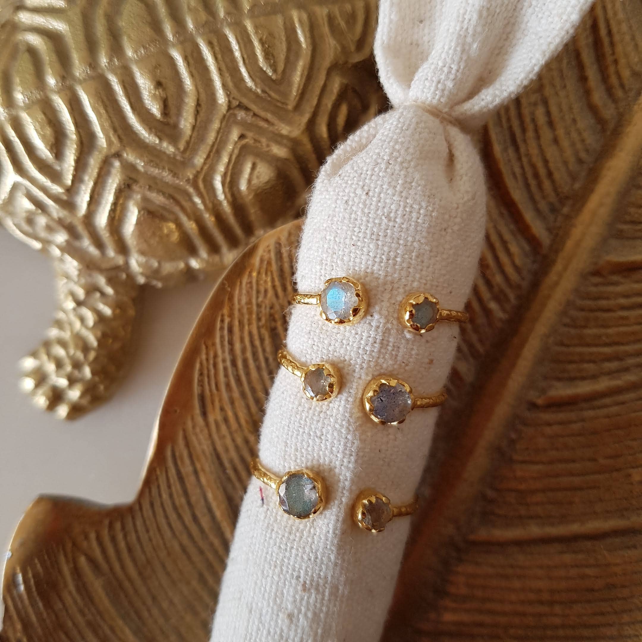 ANILLO AJUSTABLE DAENERYS - Labradorita o amatista