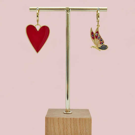 Pendientes de aro Alba Red