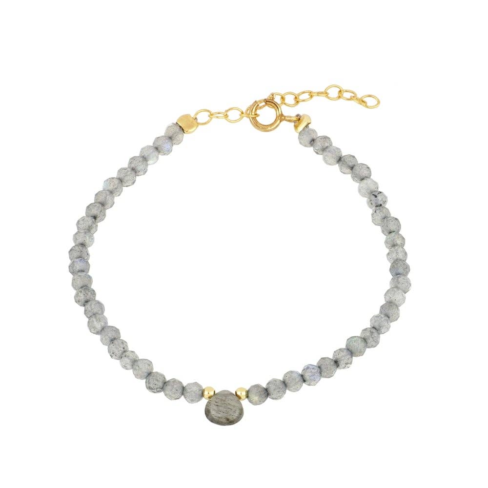 Pulsera gota labradorita