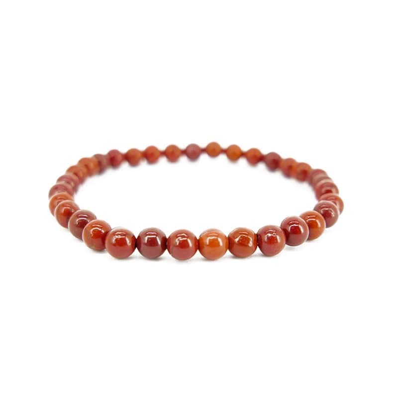 Pulsera Infantil de Jaspe Rojo 4mm