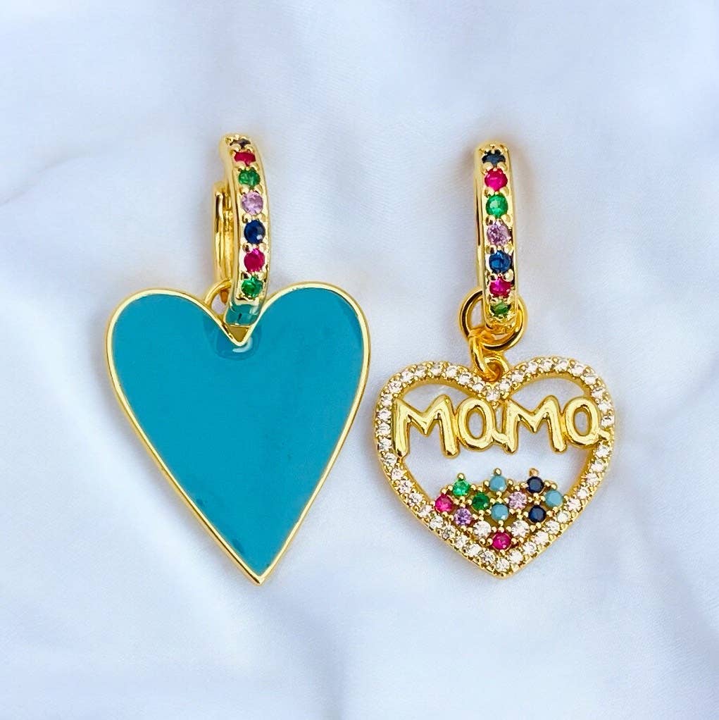 Pendientes de aro Mama Color