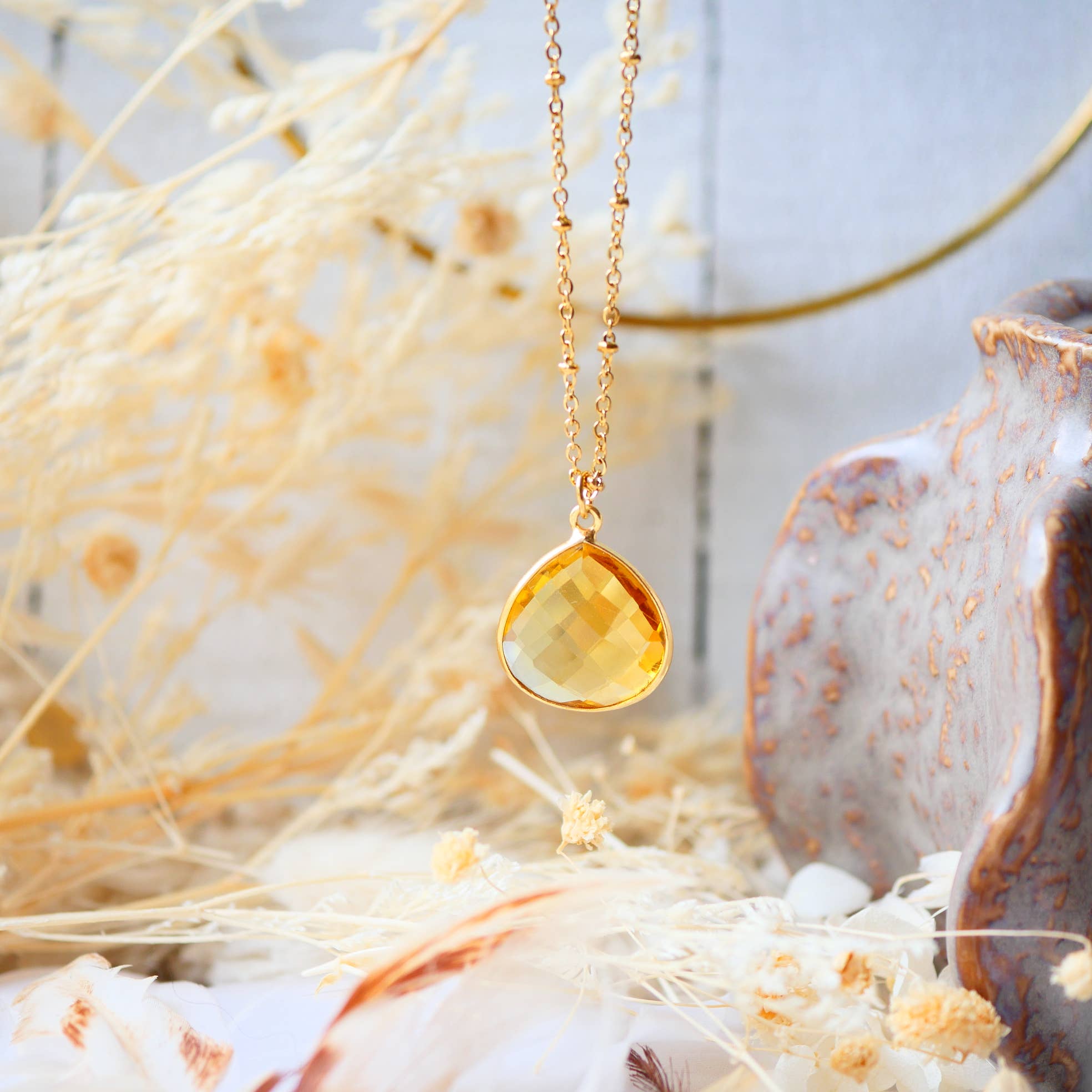 COLLIER JUSTINE - elección de piedra natural