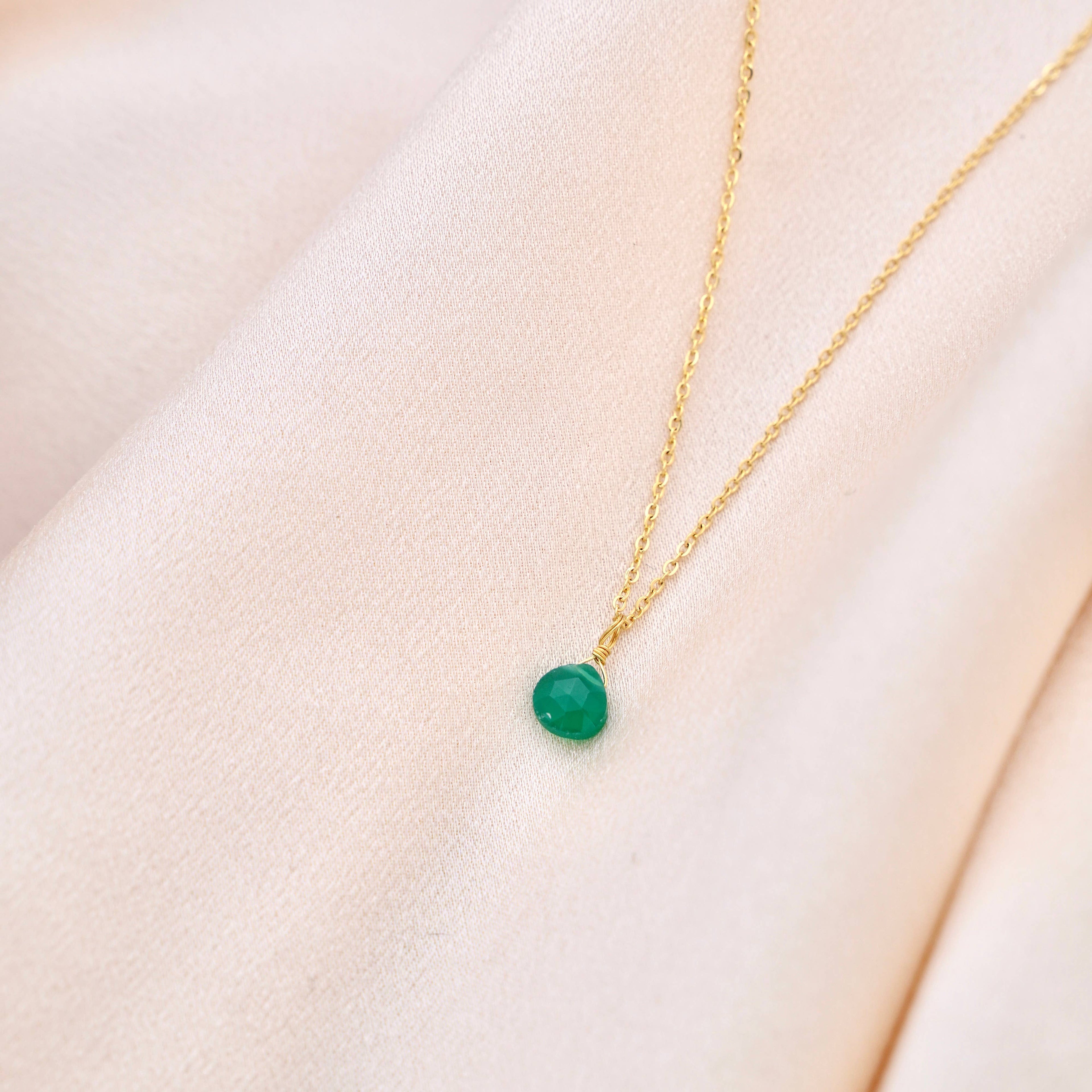 COLLAR DORADO - Piedra a elegir