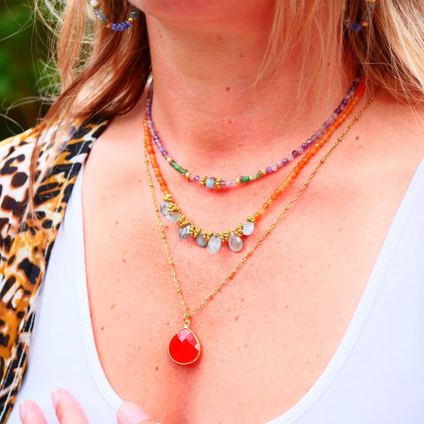 COLLIER JUSTINE - elección de piedra natural