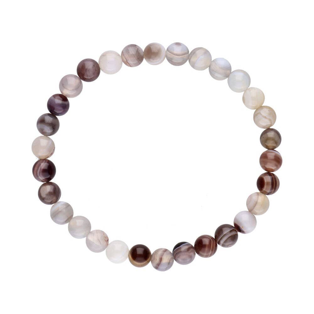 Pulsera de Ágata Botswana 6mm
