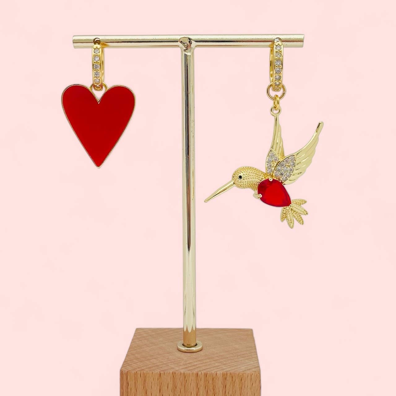 Pendientes de aro Meila Red