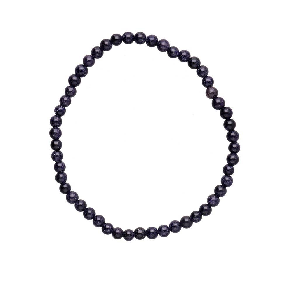 Pulsera de Goldstone Azul 4mm