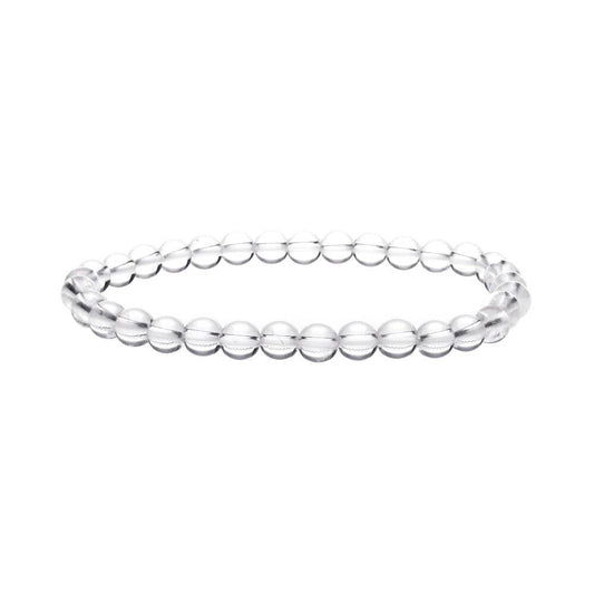 Pulsera de Cuarzo Blanco 6mm