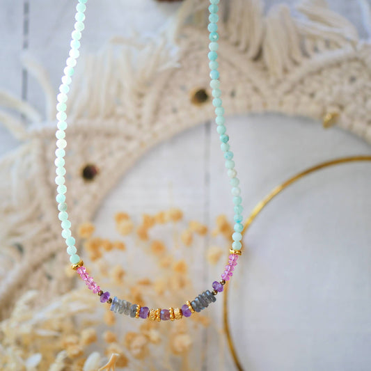 COLLAR BHADRAKI AMAZONITE