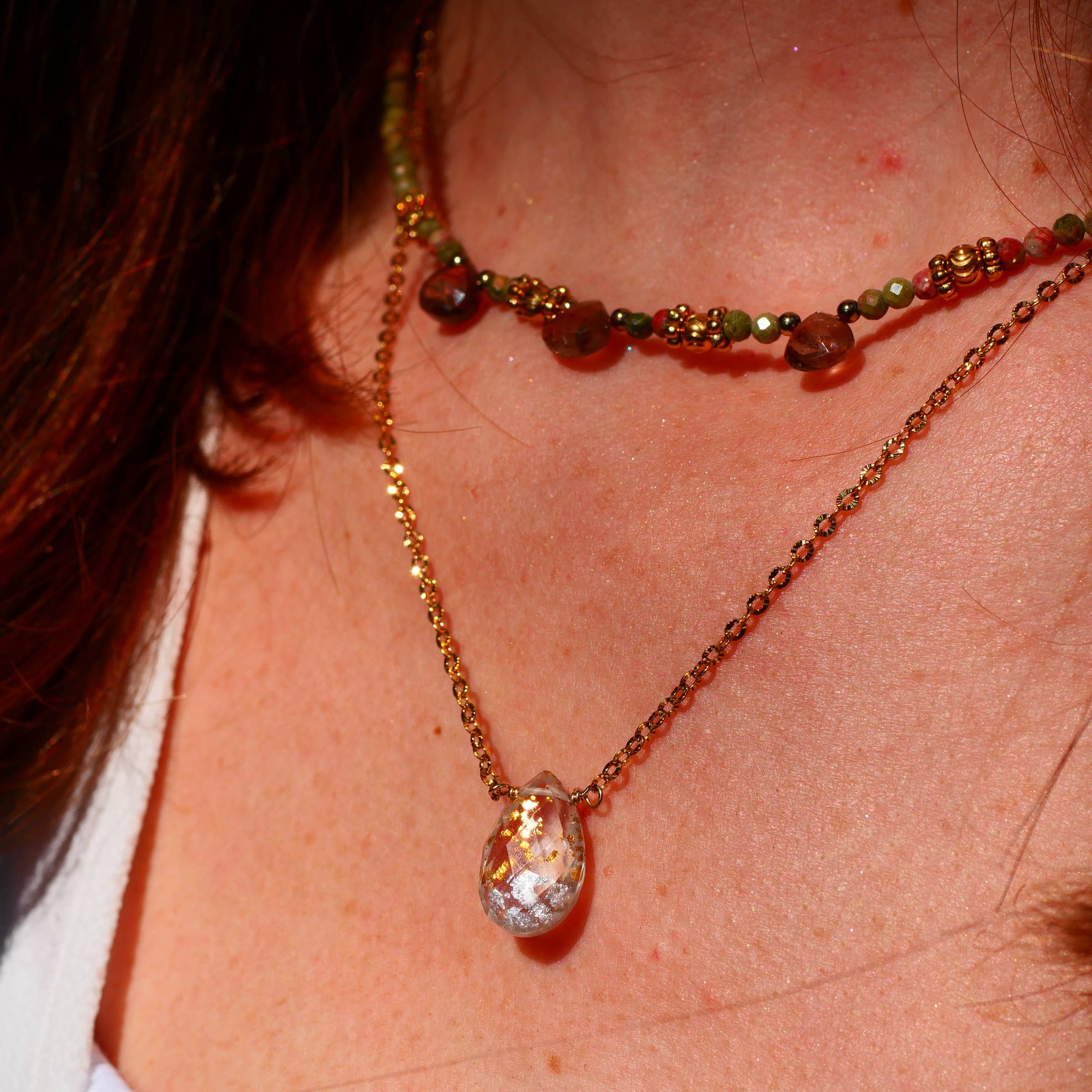 COLLAR UTTHAAN CUARZO NATURAL