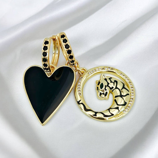 Pendientes de aro Savage Panther