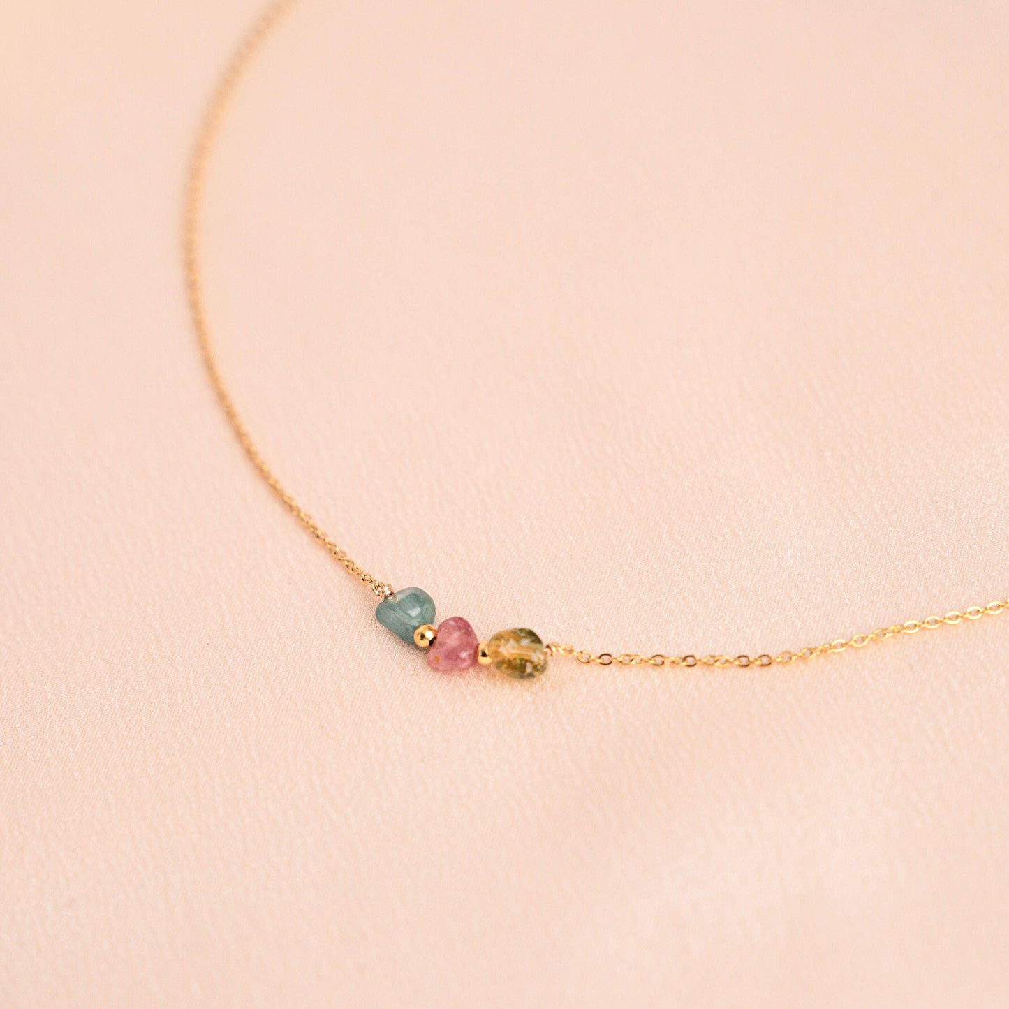 Collar de turmalina piedra natural
