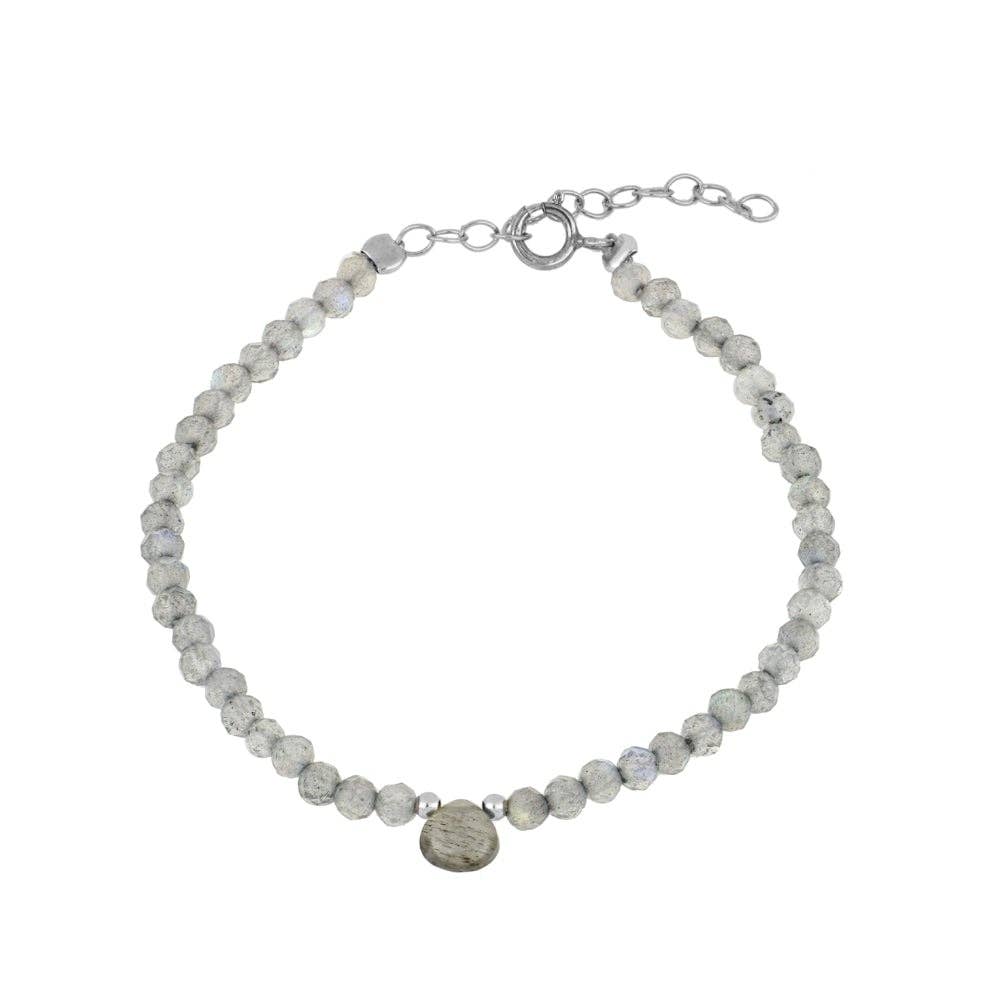 Pulsera gota labradorita