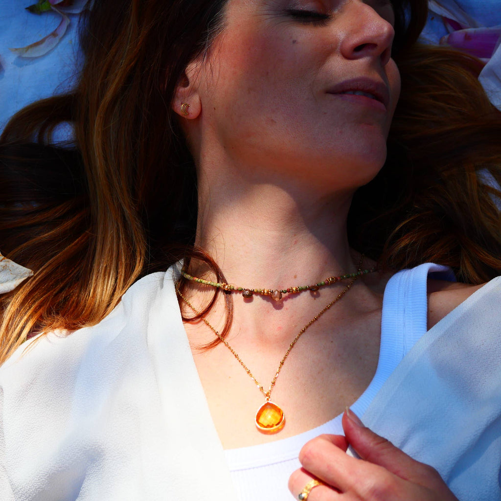 COLLIER JUSTINE - elección de piedra natural