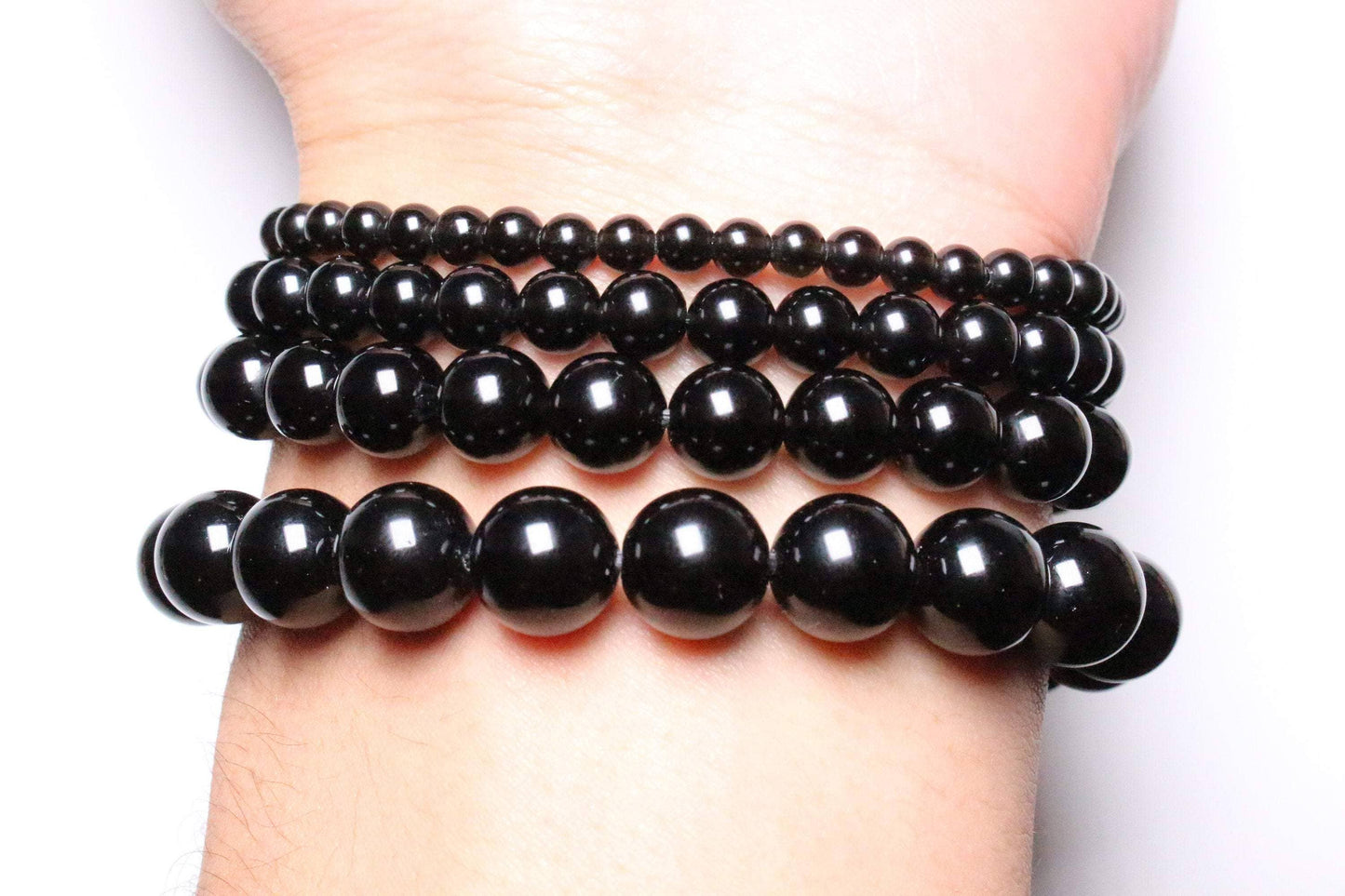 PULSERA DE OBSIDIANA NEGRA