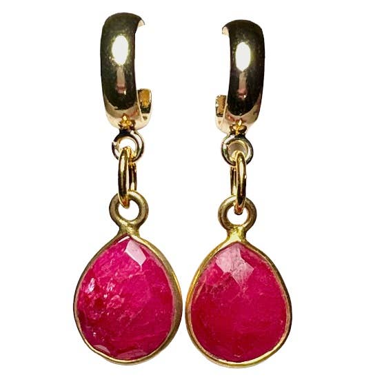 Pendientes oro fino Ruby Brut