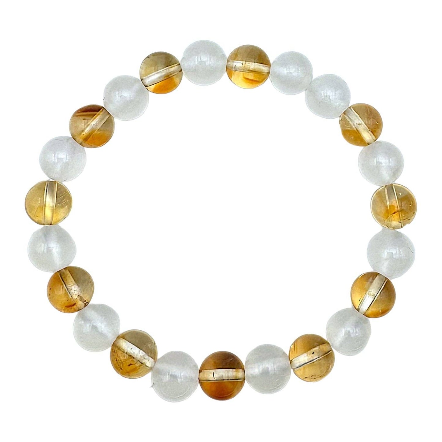 Brazalete AA Mind & Body Harmony, selenita, citrino calentado