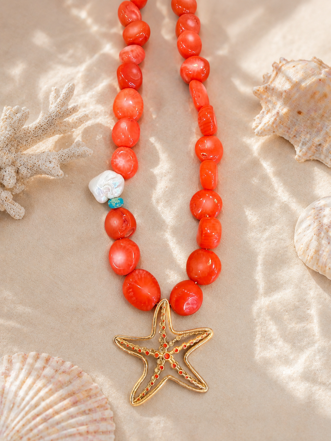 Collar Thalassa Estrella de Mar – Ágata Natural
