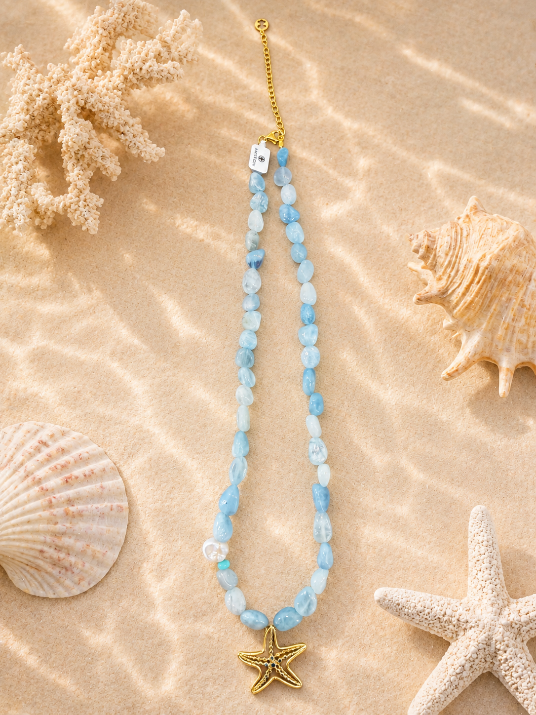 Collar Thalassa Estrella de Mar – Ágata Natural