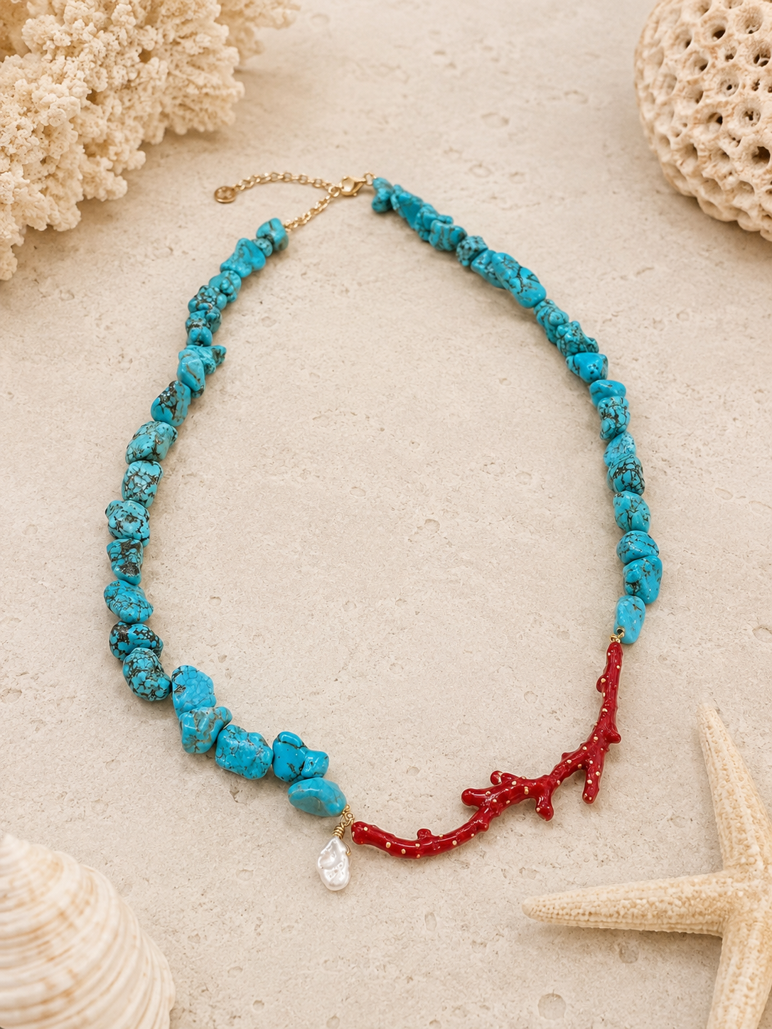 Collar Galene – Turquesa Natural