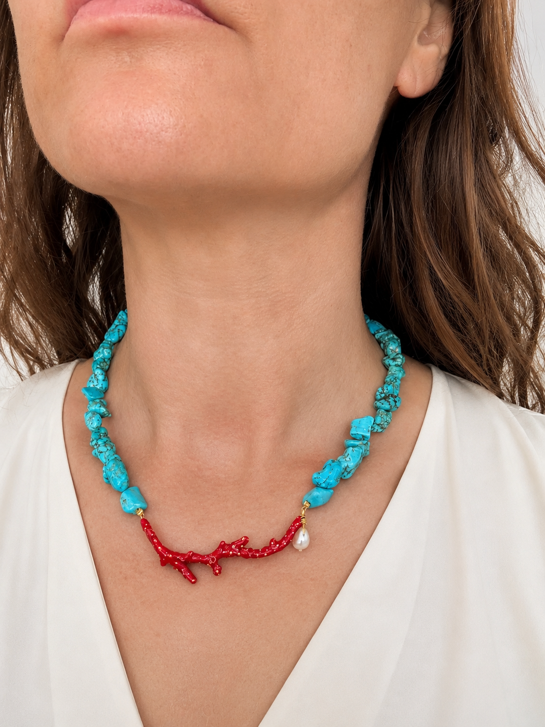 Collar Galene – Turquesa Natural