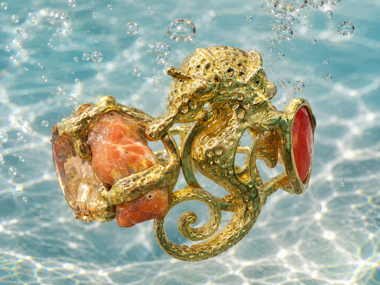 Brazalete Rígido Diseño Marino – Cristina Pandolfi