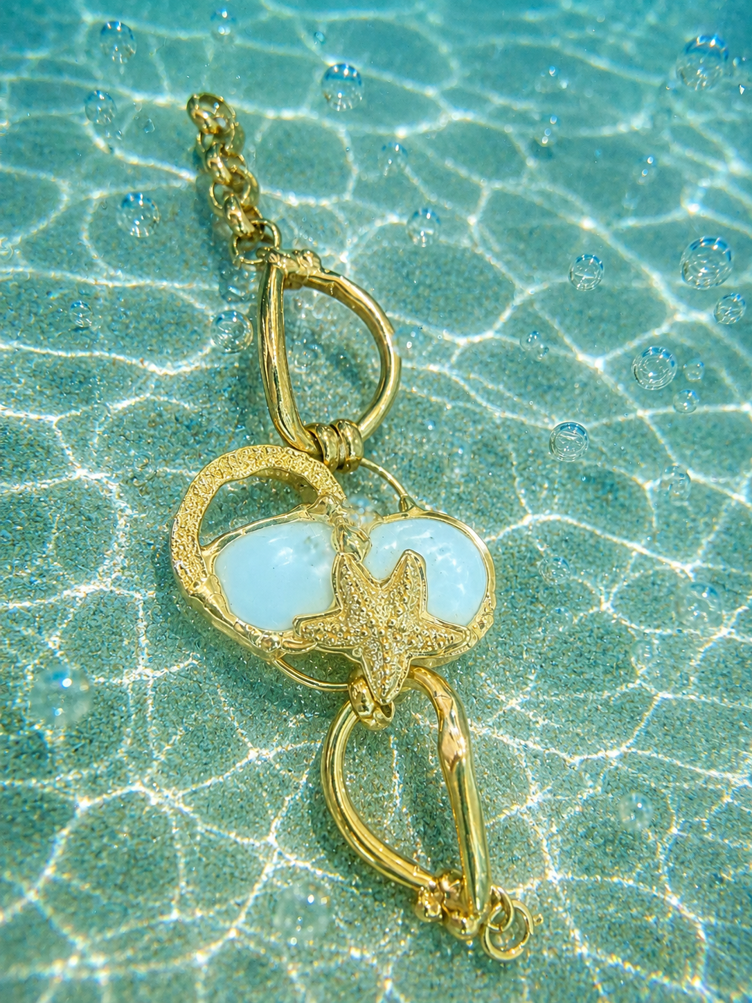 Pulsera Cadena Marina de Ágata Blanca – Cristina Pandolfi
