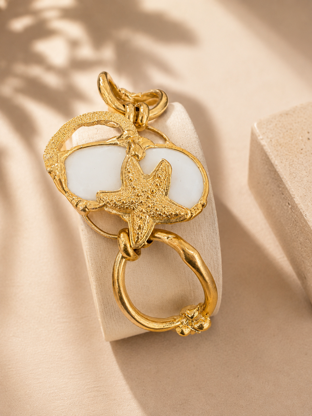 Pulsera Cadena Marina de Ágata Blanca – Cristina Pandolfi