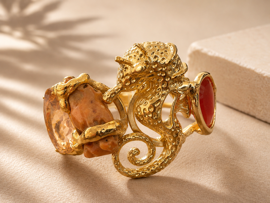 Brazalete Rígido Diseño Marino – Cristina Pandolfi