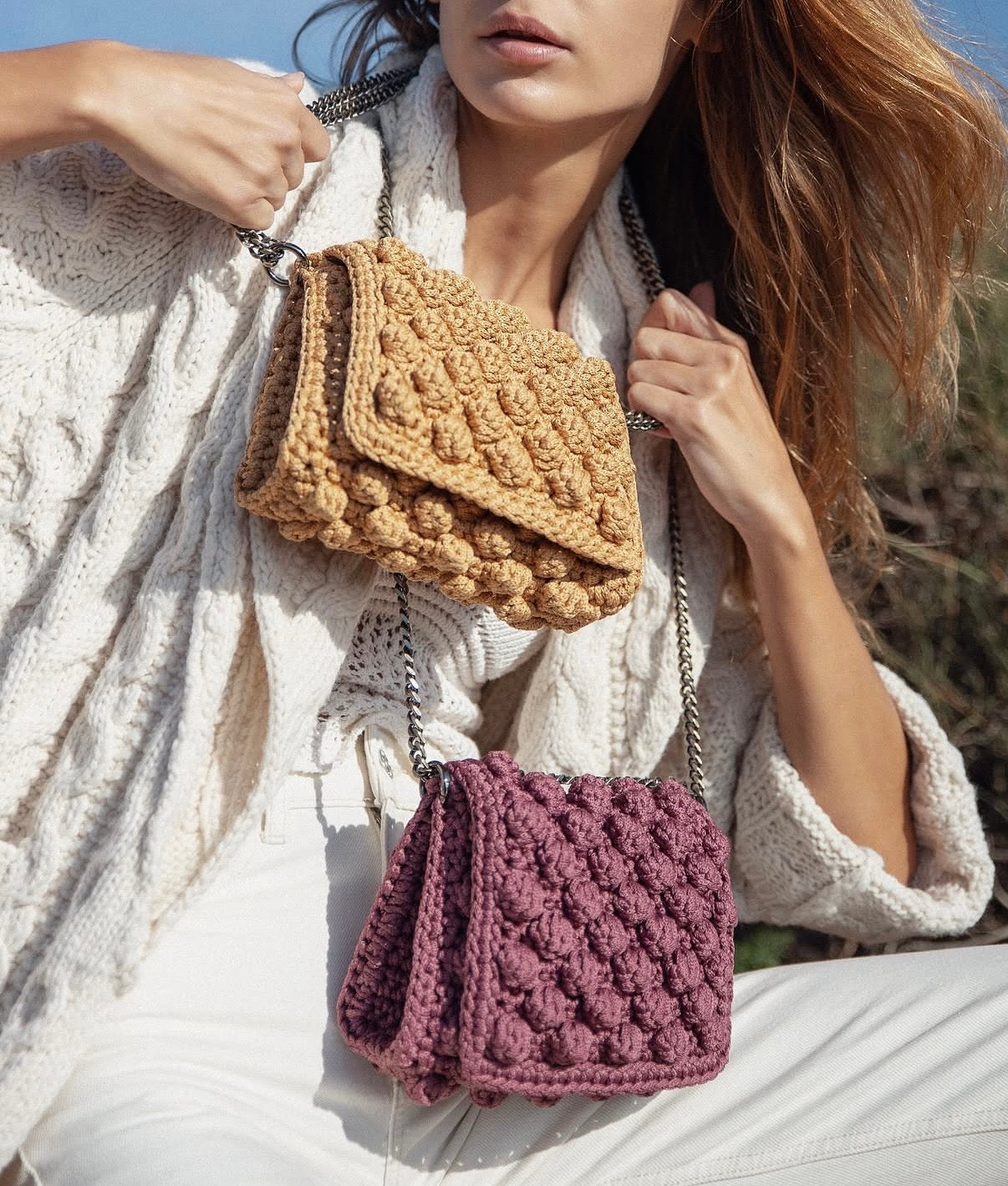 Bolso Aphrodite bandolera crochet