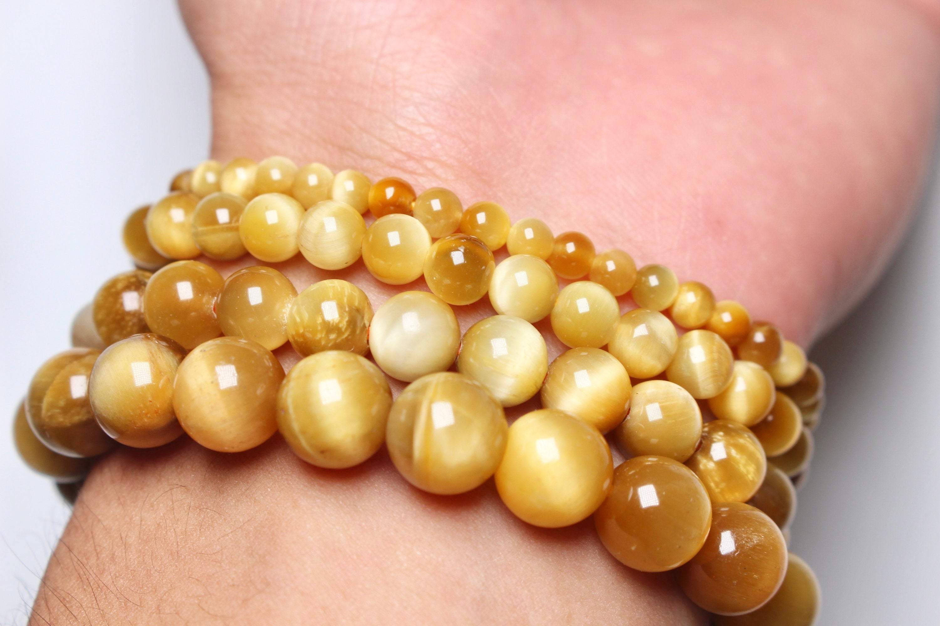 PULSERA DE OJO DE TIGRE DORADO