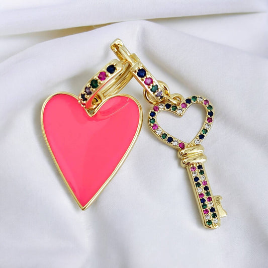 Pendientes de aro Chiras Multicolor