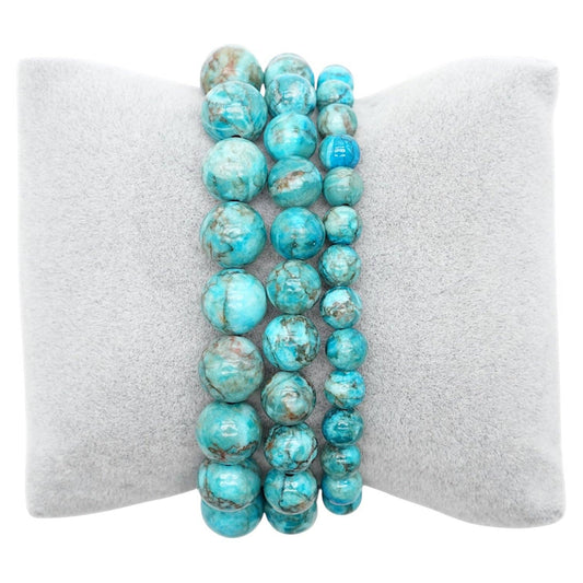 Pulsera Azul de África Natural – Serenidad y Confianza