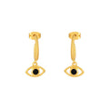 Pendientes Aros Eye Negro