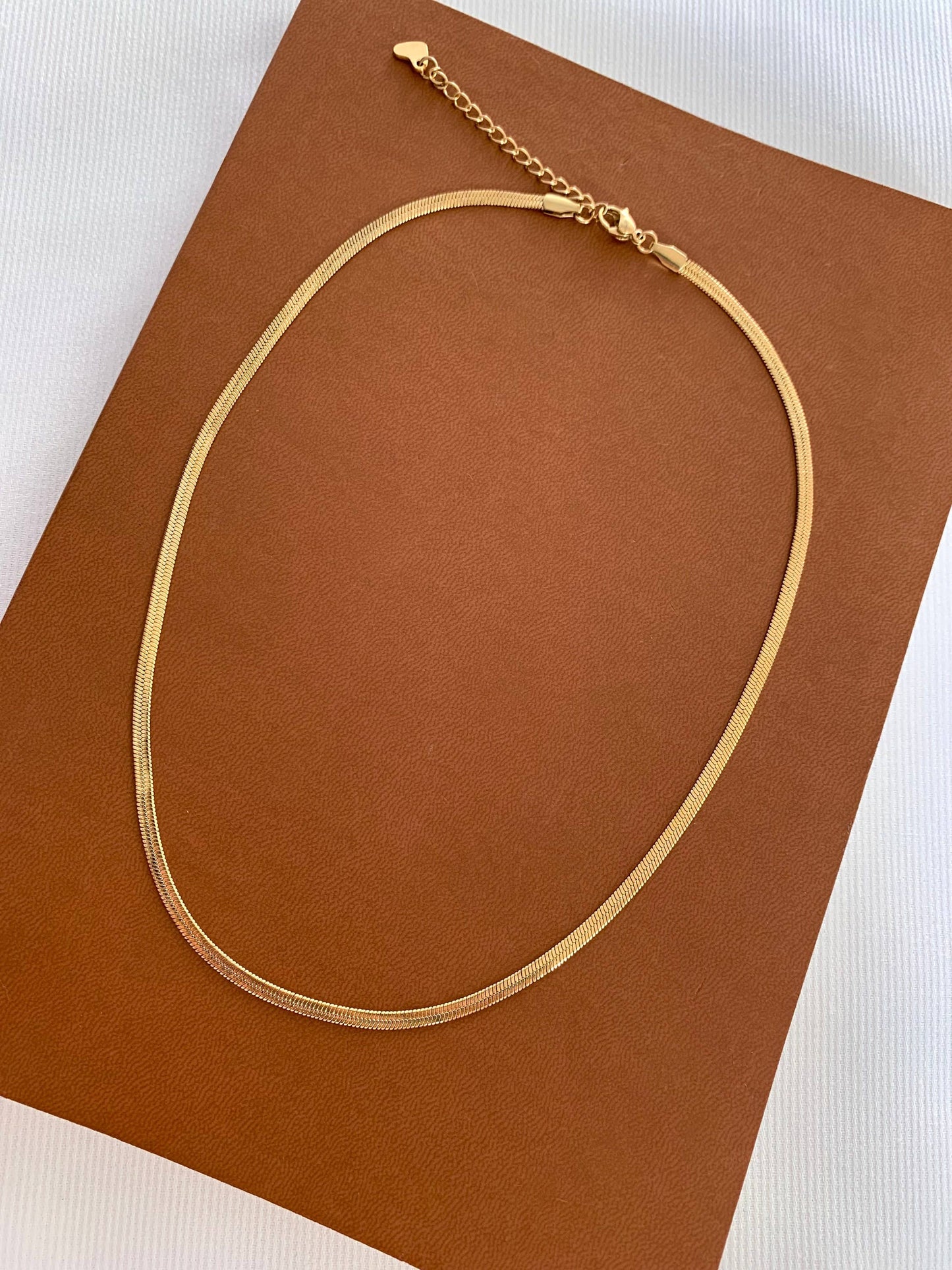 Collar de cadena Serpentine Tubogas de acero inoxidable